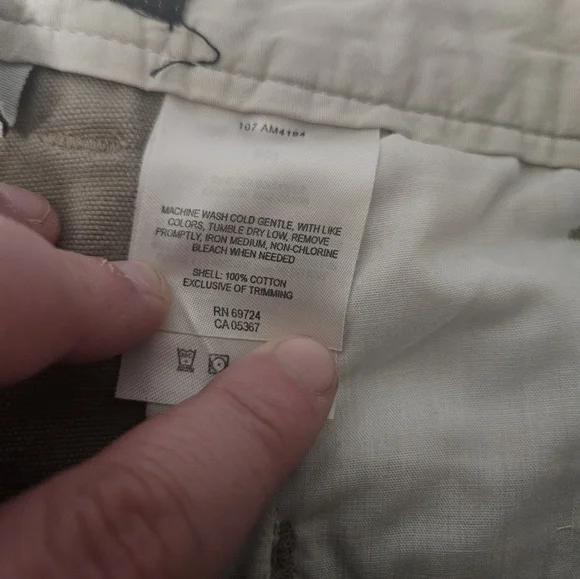 Columbia Mens Shorts Size 36 Cotton Brown Flat Front Casual Chino! - Picture 6 of 9